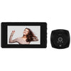 N7 Pantalla de 4.5 pulgadas 1080P HD Visión nocturna Detección de movimiento Smart Cat Eye Video Doorbell (Negro)