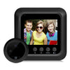 W5 Pantalla de 2,4 pulgadas Cámara de seguridad de 2,0 MP Timbre con visor de mirilla sin molestias, compatible con tarjeta TF / Visión nocturna / Grabación de vídeo (negro)