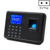 Máquina de control de presencia de huellas dactilares F01 con pantalla TFT de 2,4 pulgadas, enchufe de la UE