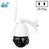 QX5 4G (versión de la UE) 2.0 millones de píxeles 1080p HD 20x Zoom Dome Cámara inteligente, soporte infrarrojo Noche Visión nocturna / Detección de movimiento / Tarjeta de intercomunicación de voz / TF, Tapón de EE. UU.