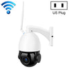 QX5 2,0 millones de píxeles 1080p HD 20x ZOOM WIFT WiFi Dome Cámara inteligente, soporte infrarrojo Visión nocturna / Detección de movimiento / Tarjeta de intercomunicación de voz / TF, Tapón de EE. UU.