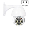 QX17 2 millones de píxeles WiFi cámara de vigilancia de alta definición Cámara de cúpula al aire libre, compatibilidad con visión nocturna y detección de movimiento y movimiento de dos vías (enchufe de EE. UU.)