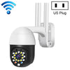 QX27 1080p WiFi Cámara de vigilancia de alta definición Cámara de cúpula al aire libre, soporte Visión nocturna y detección de movimiento y movimiento de dos vías (enchufe de EE. UU.)