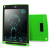 Tableta de escritura LCD portátil de 8,5 pulgadas, dibujo de grafiti, almohadilla de escritura electrónica, tablero de gráficos de mensajes, papel de borrador con bolígrafo de escritura (verde)