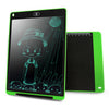 Tableta de escritura LCD portátil de 12 pulgadas, dibujo de grafiti, almohadilla de escritura electrónica, tablero de gráficos de mensajes, papel de borrador con bolígrafo de escritura (verde)