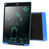 Tableta de escritura LCD portátil de 12 pulgadas, dibujo de grafiti, almohadilla de escritura electrónica, tablero de gráficos de mensajes, papel de borrador con bolígrafo de escritura (azul)