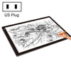 23W 12V LED Tres niveles de brillo Regulable A2 Tableros de copia acrílicos Anime Sketch Drawing Sketchpad, Enchufe de EE. UU.