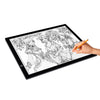 8W 5V LED USB Atenuación continua A3 Escala acrílica Tableros de copia Anime Sketch Drawing Sketchpad con cable USB y adaptador de corriente