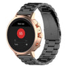 Correa de reloj de pulsera de acero de 18 mm para Fossil Female Sport / Charter HR / Gen 4 Q Venture HR (negro)