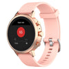 Correa de reloj de silicona con textura de 18 mm para Fossil Female Sport / Charter HR / Gen 4 Q Venture HR (Caqui)