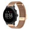 Correa de reloj de pulsera de malla metálica de 22 mm para Fossil Gen 5 Carlyle / Gen 5 Julianna / Gen 5 Garrett / Gen 5 Carlyle HR (oro rosa)