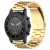 Correa de reloj de pulsera de acero de 22 mm para Fossil Hybrid Smartwatch HR, Male Gen 4 Explorist HR / Male Sport (Gold)