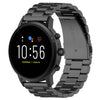 Correa de reloj de acero de 22 mm para Fossil Gen 5 Carlyle, Gen 5 Julianna, Gen 5 Garrett, Gen 5 Carlyle HR (negro)