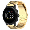 Correa de reloj de acero de 22 mm para Fossil Gen 5 Carlyle, Gen 5 Julianna, Gen 5 Garrett, Gen 5 Carlyle HR (dorado)