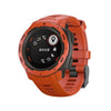 Silicone Watch Band para Garmin Instinct 22 mm, anfitrión no incluido (Coral Red)