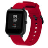 Silicone Glossy Sport Watch Band para Huami Amazfit Bip Lite versión 20 mm (rojo)