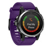 Banda de reloj de silicona extraíble rápida para Fenix 5S 20 mm (púrpura)