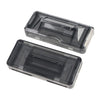 SHUNWEI SD-1405 - 1 par de hebillas de seguridad para cinturón de seguridad (negro transparente)