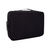 Bolsa de almacenamiento de documentos múltiples de poliéster impermeable de ZJ02 para todos los tamaños de computadoras portátiles, con bloqueo de contraseña (negro)