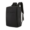 POFOKO Mochila informal de negocios de tela Oxford impermeable de gran capacidad con diseño de carga USB externa para computadoras portátiles de 15.6 pulgadas (Negro)