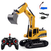 258-1 6 canales 2.4G 1 / 24RC Excavadora de metal de ingeniería a control remoto que carga el coche RC