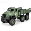 JJR / C 1:18 2.4Ghz 4 canales Control remoto Dongfeng 7 Vehículo de camión blindado de seis ruedas (Verde)