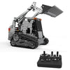 MoFun SW (RC) -008 2.4G Control remoto inalámbrico 10 canales Caterpillar Carretilla elevadora Niños DIY Juguete ensamblado de acero inoxidable
