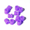 100 PCS iFlight M3 Columna de goma de amortiguación Bola de amortiguación Bola de amortiguación de golpes para REVO Bee32 F4 / F3 Control de vuelo Fly Tower FPV RC (Púrpura)