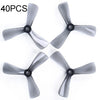 40PCS iFlight Cine 3040 3 pulgadas 3-Blade FPV Freestyle Propeller para RC FPV Racing Freestyle Drones BumbleBee MegaBee Accesorios (Gris)