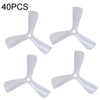 40PCS iFlight Cine 3040 3 pulgadas 3-Blade FPV Freestyle Propeller para RC FPV Racing Freestyle Drones BumbleBee MegaBee Accesorios (Blanco)