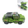 HG-882 Juguete eléctrico para coche con deformación de dinosaurio Juguete musical ligero universal (verde)