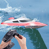 HongXunJie HJ806 2.4Ghz Barcos de carreras de alta velocidad con enfriamiento por agua con control remoto, función de giro automático, distancia de control de 200 m (rojo)
