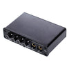 A933 Mini sistema de máquina de karaoke amplificador mezclador de sonido para PC / TV / teléfonos móviles, compatible con entrada RCA / entrada de micrófono de 2 canales (negro)