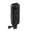 Para Insta360 X4 PC Marco protector de plástico con adaptador de montaje y tornillo (negro)
