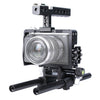 YELANGU YLG0905A Estabilizador de mango de jaula de video para cámara para Sony A6000 / A6300 / A6400 / A6500 (negro)