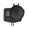 Carcasa Carcasa Caja protectora de aleación de aluminio CNC con marco de seguro y lente UV de 52 mm para GoPro HERO7 Black / 6/5 (Negro)
