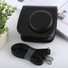 Estuche de cuero PU para cámara de cuerpo completo de estilo retro con correa para FUJIFILM instax mini 9 / mini 8+ / mini 8 (negro)