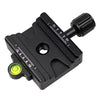 Montaje de placa adaptadora de abrazadera de liberación rápida con perilla de doble uso FCD-1 para placa de liberación rápida de 39 mm Arca / 32 mm SLIDEFIX