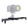 YELANGU L40T Riel deslizante de fibra de carbono de 40 cm para cámaras SLR / cámaras de video (negro)