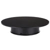 Soporte de pantalla giratorio eléctrico de 25 cm y 360 grados, soporte para grabación de video, plataforma giratoria para fotografía, carga de 3 kg, alimentado por batería (negro)