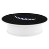 Soporte de pantalla giratorio eléctrico de 20 cm y 360 grados, soporte para fotografía y video, soporte giratorio, carga máxima de 1,5 kg, alimentado por batería y USB (blanco + negro)