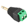 Conector macho de 3,5 mm, 2 polos, 2 pines, bloque de terminales, conector de audio estéreo