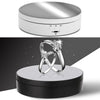 13.8cm Estilo Espejo Carga USB Soporte de Pantalla Giratorio Inteligente de 360 grados Soporte para Grabación de Video Tocadiscos para Fotografía, Carga 3 kg (Blanco)
