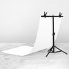 70x75cm T-Shape Photo Studio Fondo Soporte Soporte Telón de fondo Kit de soporte de barra transversal con clips, Sin telón de fondo