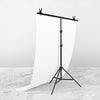 100x200cm T-Shape Photo Studio Fondo de soporte Soporte de fondo Kit de soporte de barra transversal con clips, sin fondo
