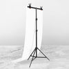 70x200cm T-Shape Photo Studio Fondo Soporte Soporte Telón de fondo Kit de soporte de barra transversal con clips, Sin telón de fondo
