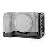 YELANGU YLG0715A Soporte de base de placa L de liberación rápida de disparo vertical de 1/4 pulgadas para Sony A6300 / A6000 / A6100 / A6400 / A6500 (negro)