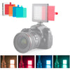 YELANGU Luz de relleno para fotografía de teléfono portátil de 49 LED con 6 filtros de color (negro)