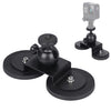 Soporte de montaje con ventosa para automóvil para GoPro Hero11 Black / HERO10 Black / HERO9 Black / HERO8 Black /7/6/5/5 Session /4 Session /4/3+ /3/2/1, Xiaoyi y otras cámaras de acción, Tamaño:L (negro)