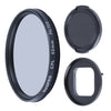 RuigPro para Gopro Hero10 Black / Hero9 Black Professional 52mm CPL Lens Filter con el anillo del adaptador del filtro y la tapa de la lente